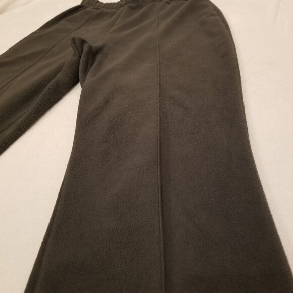 Dark Grey Fleece Sweatpants Track Pants Joggers Warm Small Wide Leg Seg'ments - Picture 3 of 11